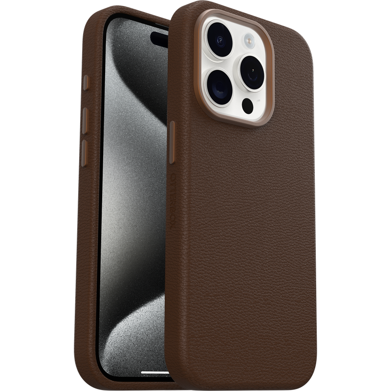 product image 1 - Coque iPhone 15 Pro Symmetry Series Cactus Leather pour MagSafe