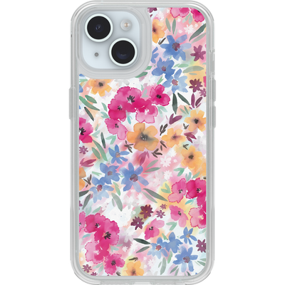 iPhone 16e/15/14/13 Custodia | Symmetry Series Clear per MagSafe Confetti of Blossoms