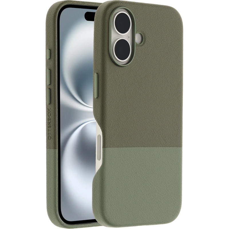 product image 1 - Coque iPhone 16 Statement Series Cactus Leather pour MagSafe