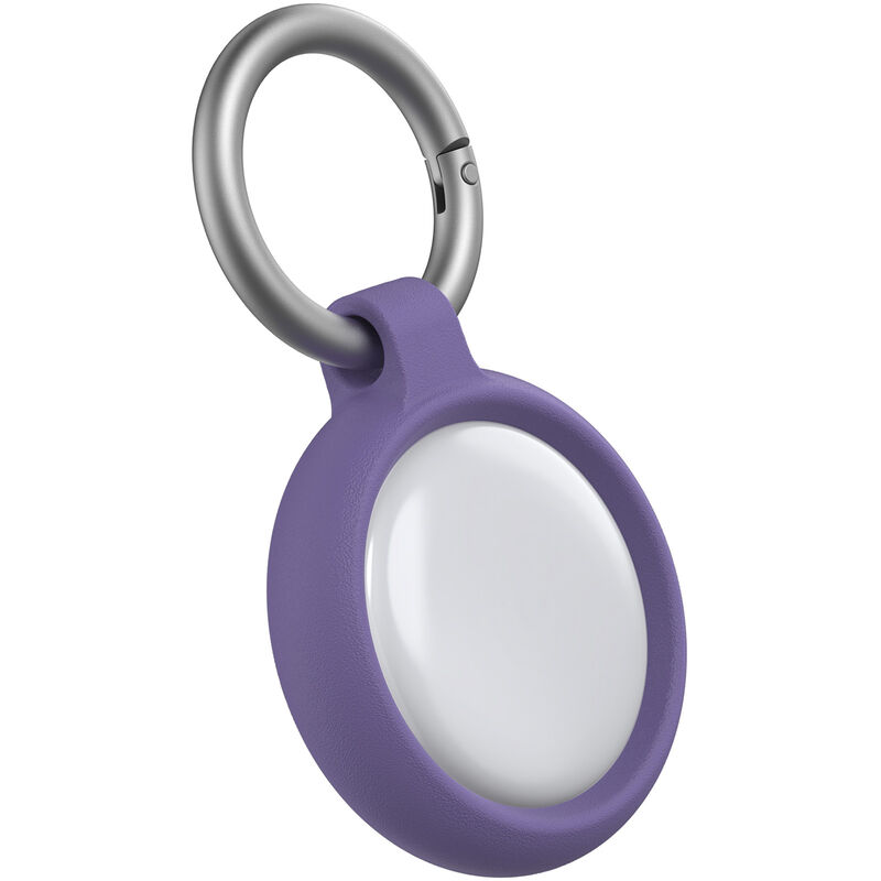 Protection en silicone avec attache porte-clé pour AirTag - mauve