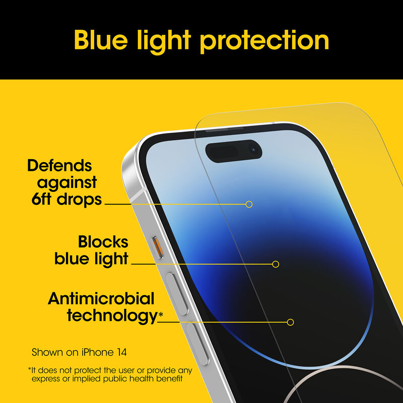 product image 4 - iPhone 15 Pro Skärmskydd Premium Pro Glass Blue Light Guard