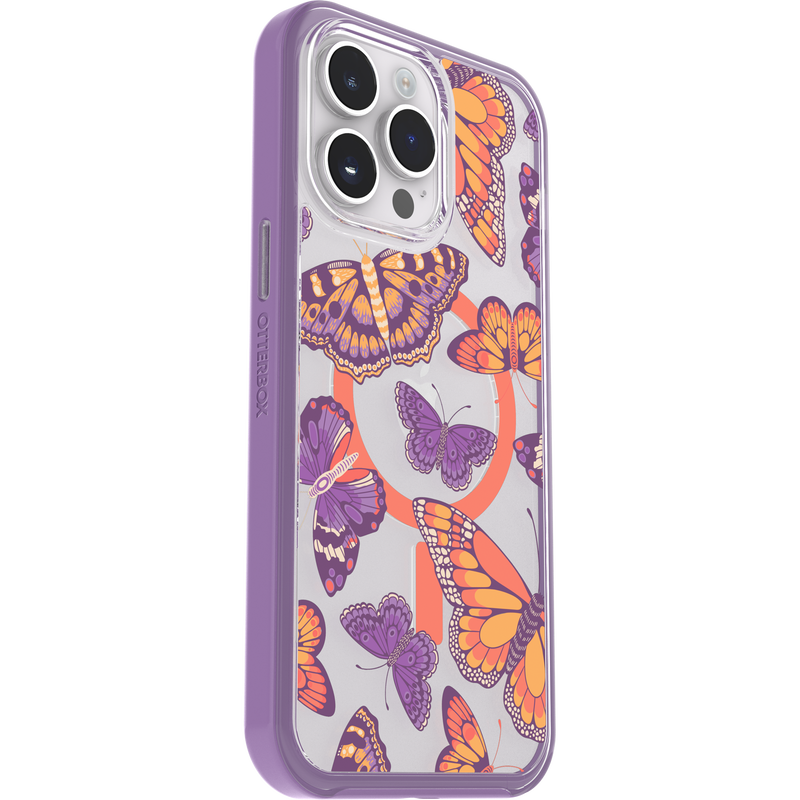 product image 3 - Coque iPhone 14 Pro Max Symmetry Series Clear pour MagSafe Fluttering Flora