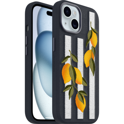 iPhone 16e and iPhone 15 Case | Symmetry Series Cactus Leather Embroidery