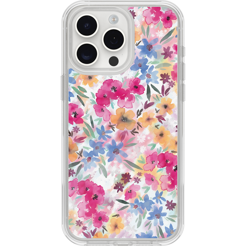 product image 1 - Coque iPhone 15 Pro Max Symmetry Series Clear pour MagSafe Confetti of Blossoms