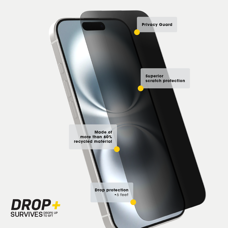 product image 3 - Protecteur d'écran iPhone 16 Premium Pro Glass Privacy Guard