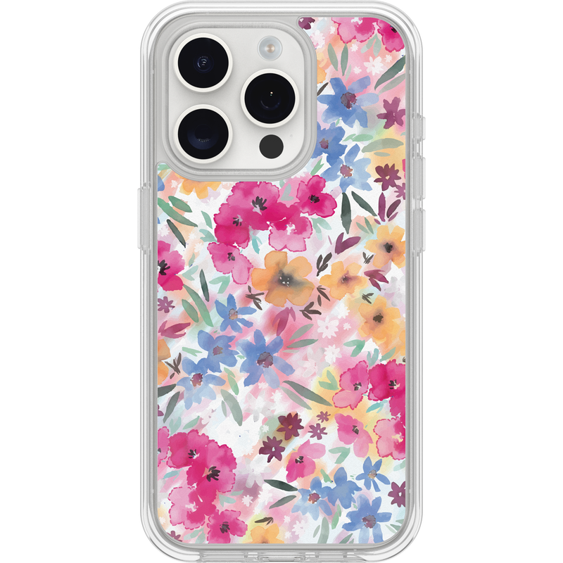 product image 1 - Coque iPhone 15 Pro Max Symmetry Series Clear pour MagSafe Confetti of Blossoms