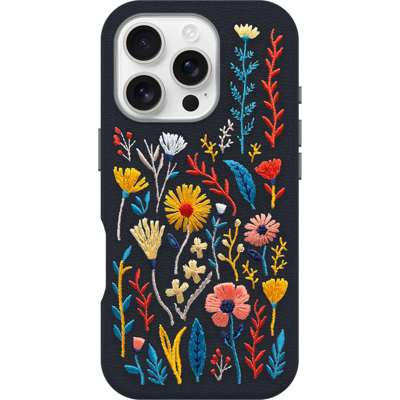 product image 2 - Coque iPhone 16 Pro Symmetry Series Cactus Leather Embroidery