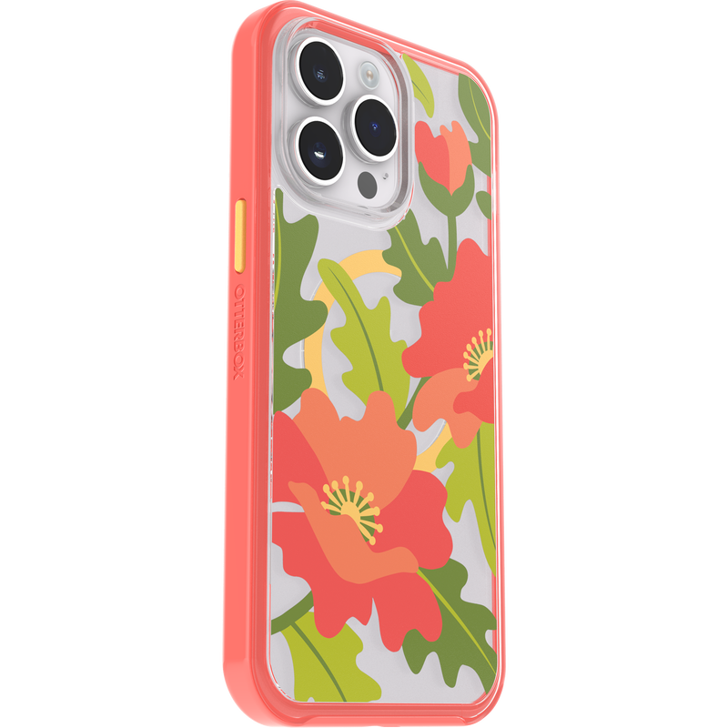 product image 3 - Coque iPhone 14 Pro Max Symmetry Series Clear pour MagSafe Fluttering Flora