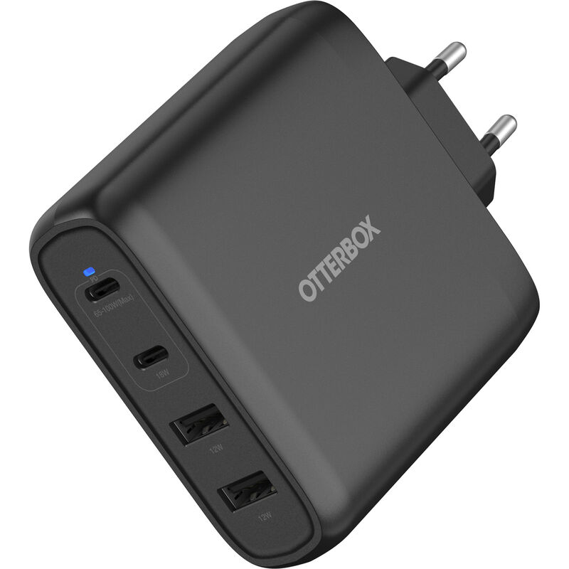 product image 1 - USB-C Vier Poorten 100 W Wandlader Fast Charge | Standaard