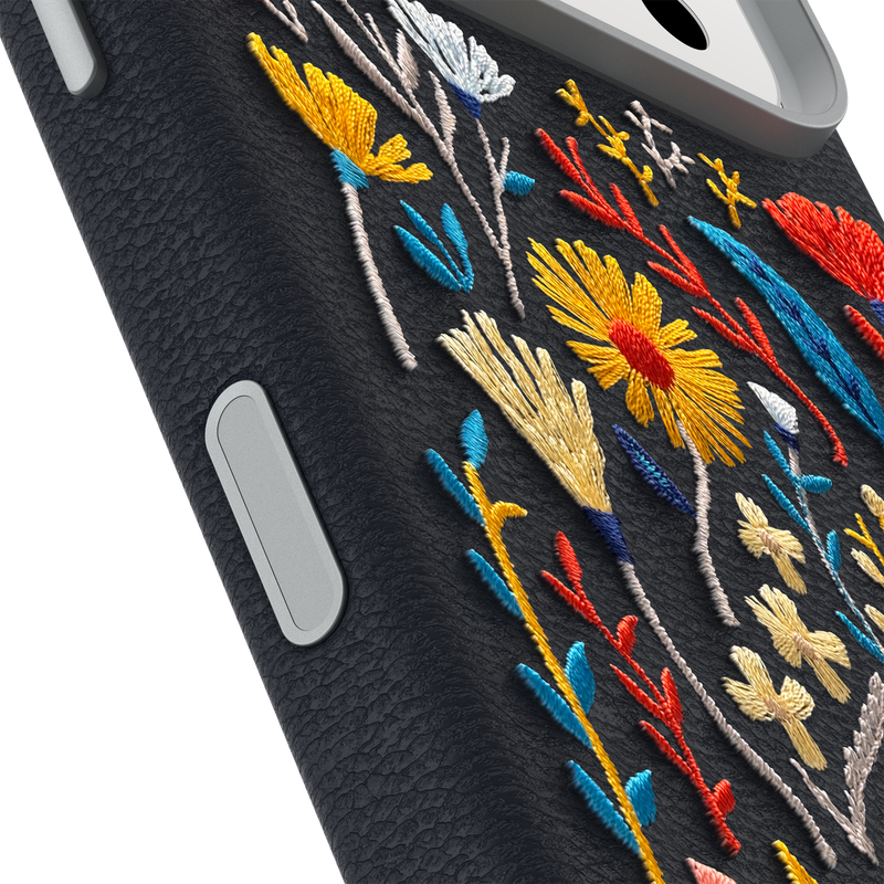 product image 3 - Coque iPhone 17 Pro Symmetry Series Cactus Leather Embroidery