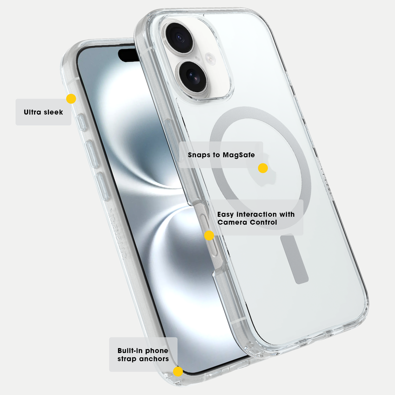 product image 5 - Coque iPhone 16 Symmetry Series Clear pour MagSafe