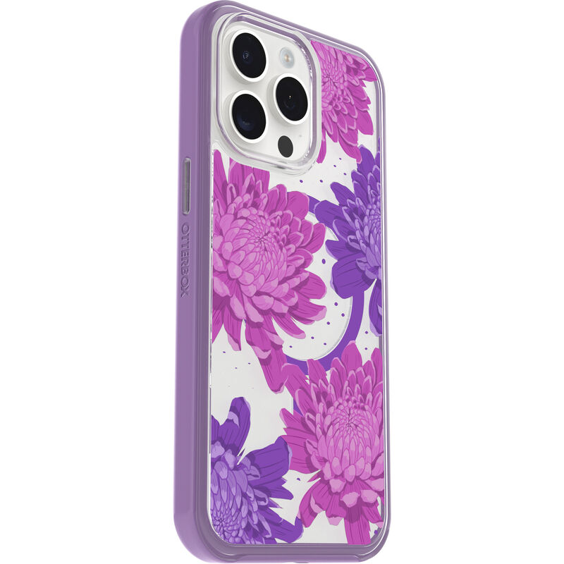 product image 3 - Coque iPhone 15 Pro Max Symmetry Series Clear pour MagSafe Fluttering Flora