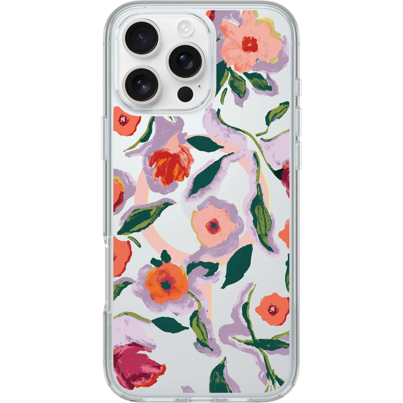 product image 1 - Coque iPhone 16 Pro Max Symmetry Series Clear pour MagSafe Confetti of Blossoms