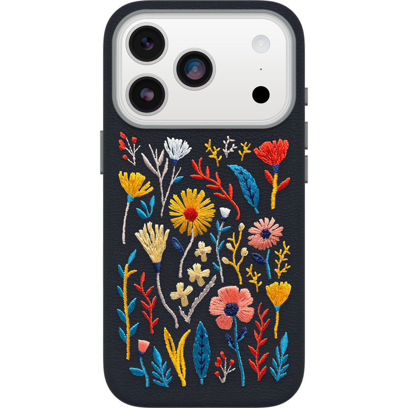 product image 1 - Coque iPhone 17 Pro Symmetry Series Cactus Leather Embroidery