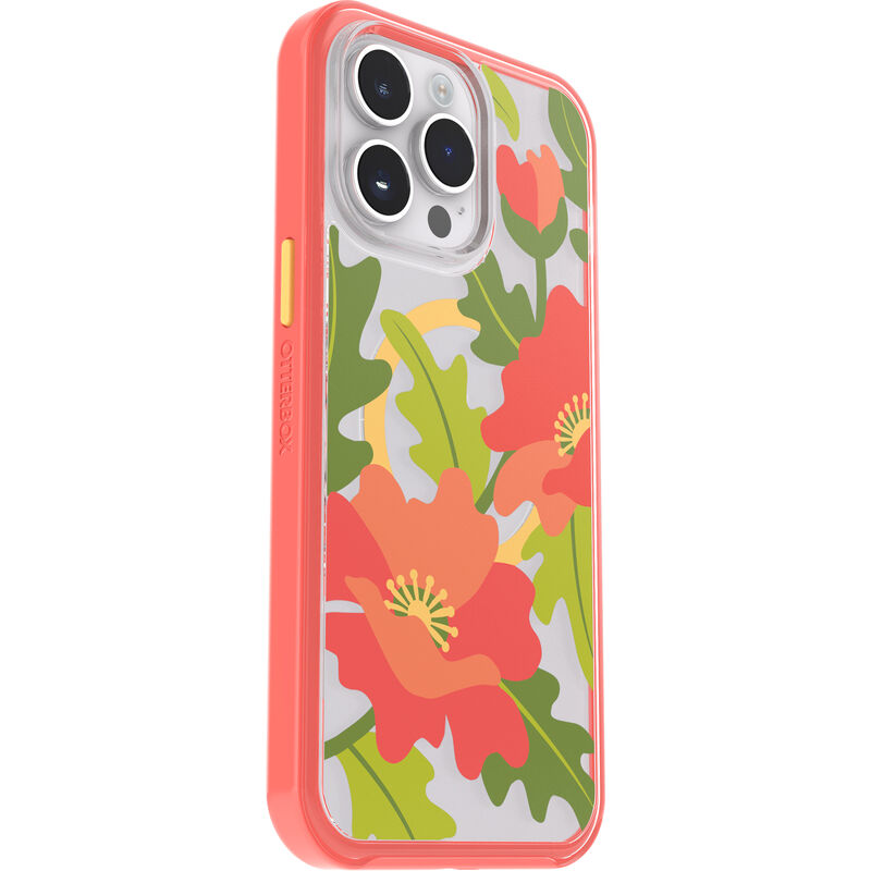 product image 3 - Coque iPhone 14 Pro Max Symmetry Series Clear pour MagSafe Fluttering Flora