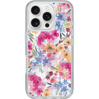 iPhone 16 Pro Custodia | Symmetry Series Clear per MagSafe Confetti of Blossoms