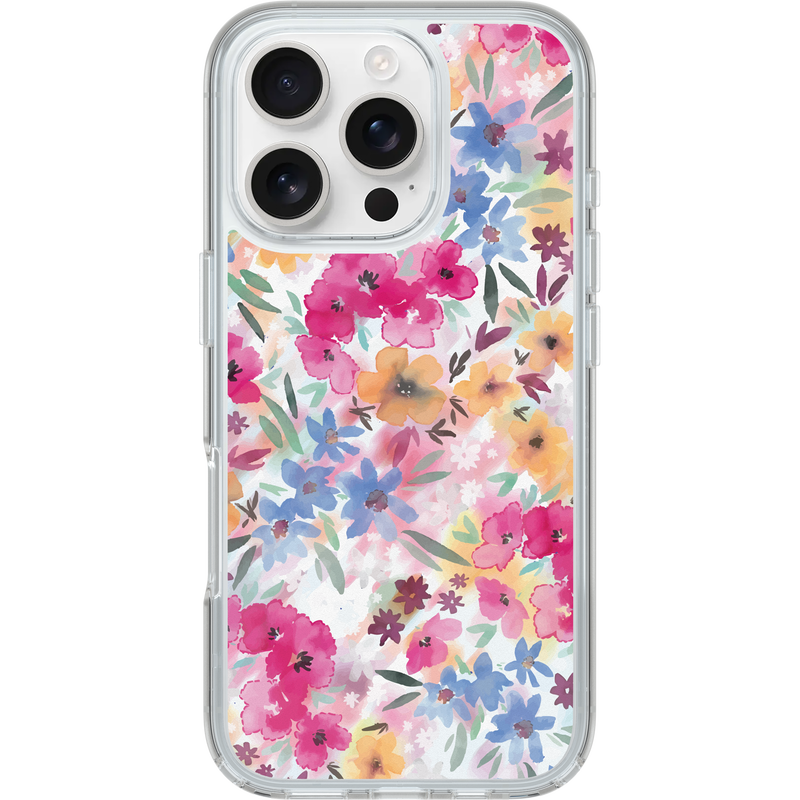 product image 1 - iPhone 16 Pro Custodia Symmetry Series Clear per MagSafe Confetti of Blossoms