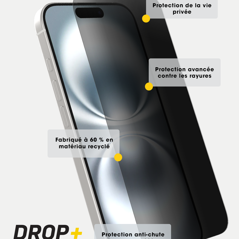 product image 3 - Protecteur d'écran iPhone 16 Premium Pro Glass Privacy Guard