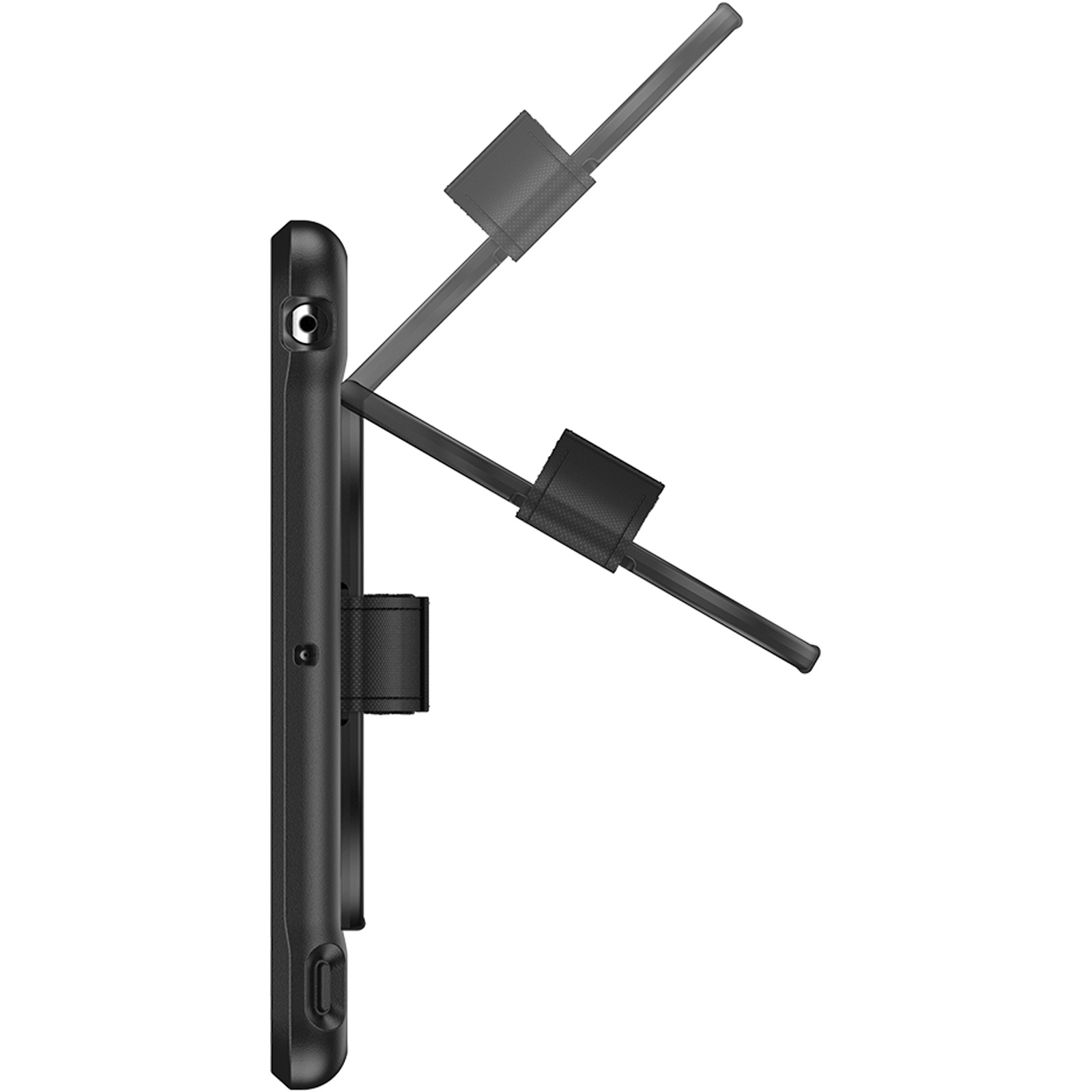 Casecentive Handstrap - Coque Antichoc - iPad Pro 12,9 noir